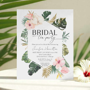Invitation à la fête du thé nuptial