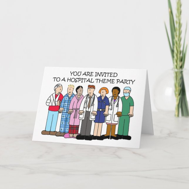 Invitation à la fête du thème de l'hôpital (Devant)