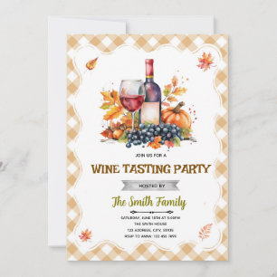 Invitation à la fête du vin d'automne