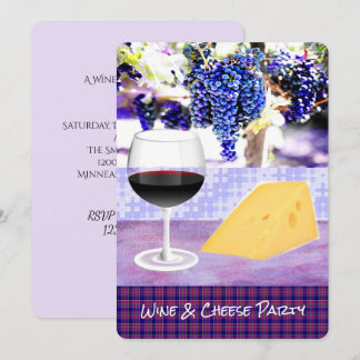 Invitation à la fête du vin et du fromage