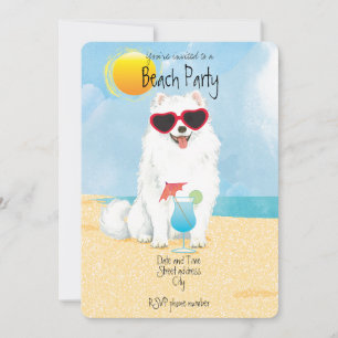 Invitation à la fête Eskie Beach d'été