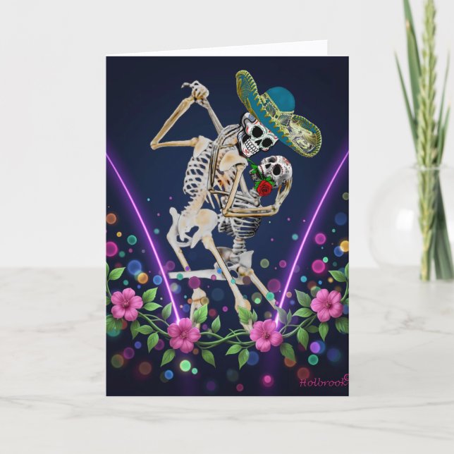 Invitation à la fête Halloween Dia De Los Muertos (Devant)