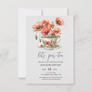 Invitation à la fête « Let's Par-Tea »