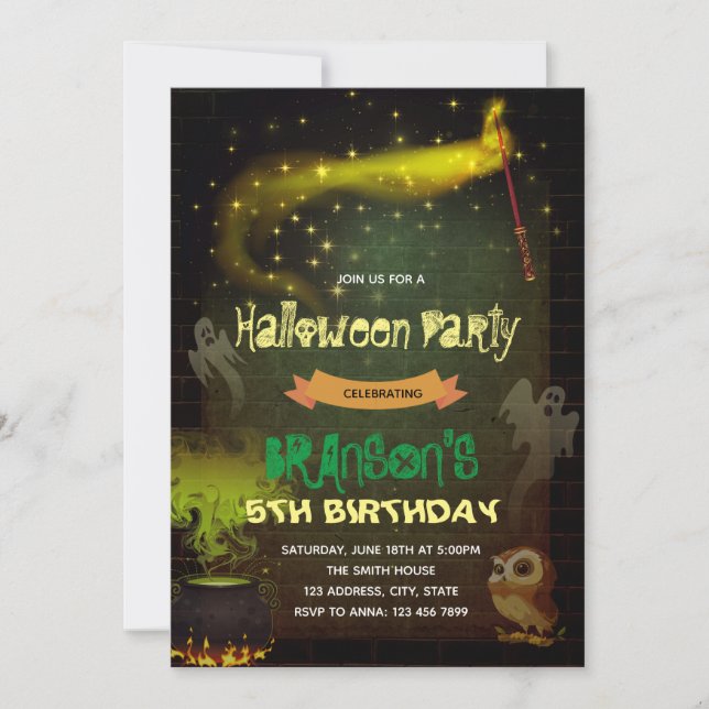 Invitation à la fête magique (Devant)
