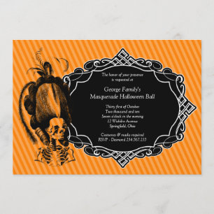 Invitation à la fête mascarade de Halloween