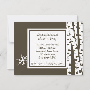 Invitation à la fête ou à l'oiseau d'hiver