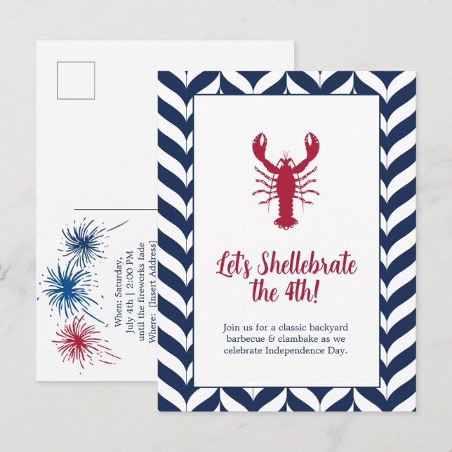 Invitation à la fête patriotique côtière du 4 juil (Devant / Derrière)