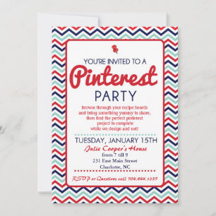 Invitation à la fête Pinterest