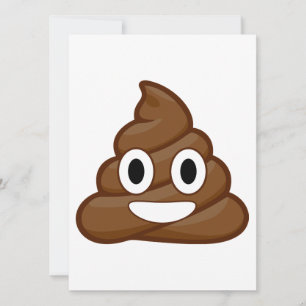 invitation à la fête poop emoji