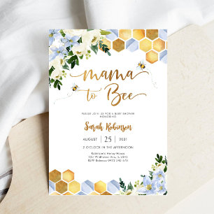Invitation à la fête prénatale de Bébé de Maman