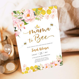 Invitation à la fête prénatale de Bébé de Maman