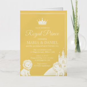Invitation à la fête prénatale du futur Prince Roy