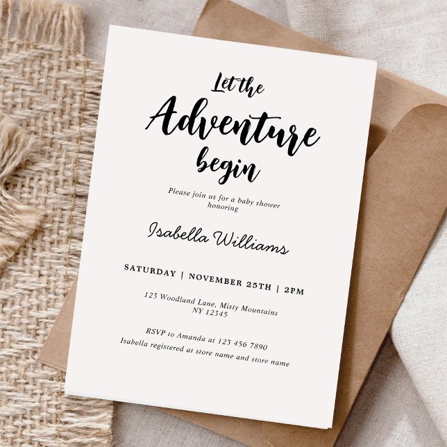 Invitation à la fête prénatale pour bébé garçon av (Créateur téléchargé)