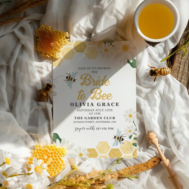 Invitation à la fête prénuptiale de Daisy Bride to (Créateur téléchargé)