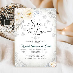 Invitation à la fête prénuptiale de Snow in Love
