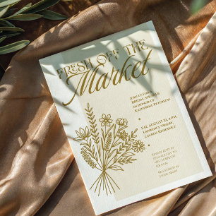 Invitation à la fête prénuptiale “Fraîchement déba