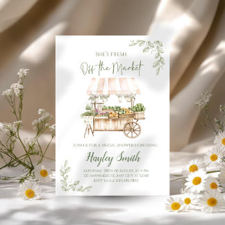 Invitation à la fête prénuptiale "Fresh off the Ma