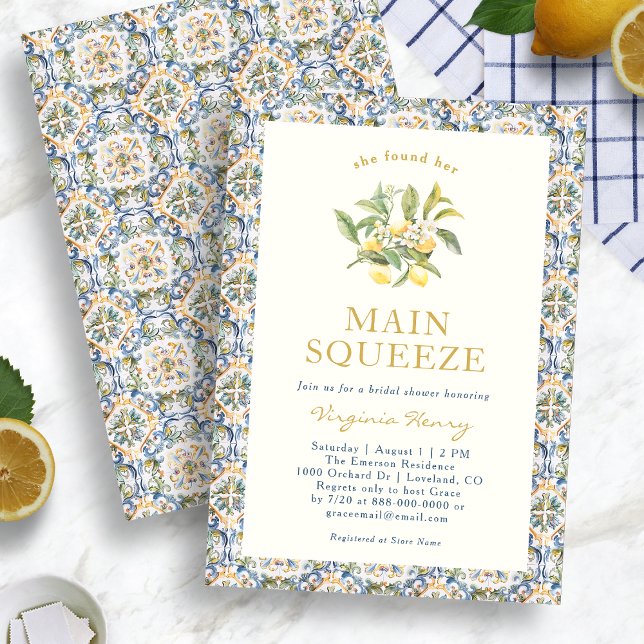 Invitation à la fête principale (Main Squeeze Invitation
)