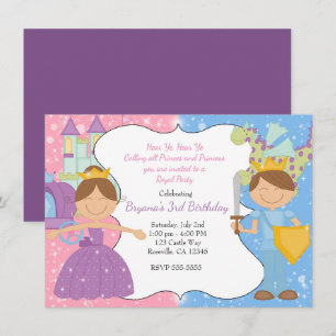 Invitation à la fête royale du château de la princ