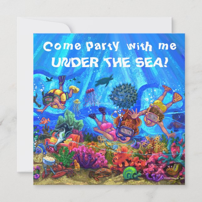Invitation à la fête sous la mer (Devant)
