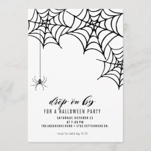INVITATION À LA FÊTE SPIDER HALLOWEEN