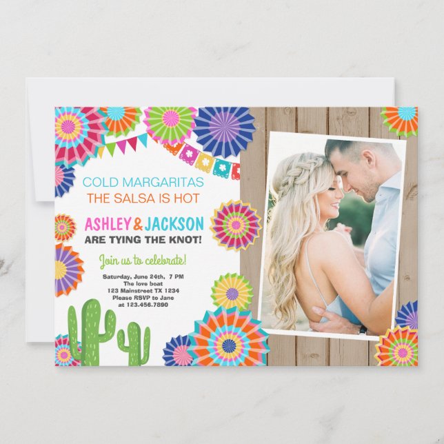 Invitation à la Fiesta Engagement Party (Devant)