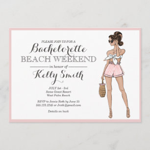 Invitation à la Fille de Plage Bachelorette