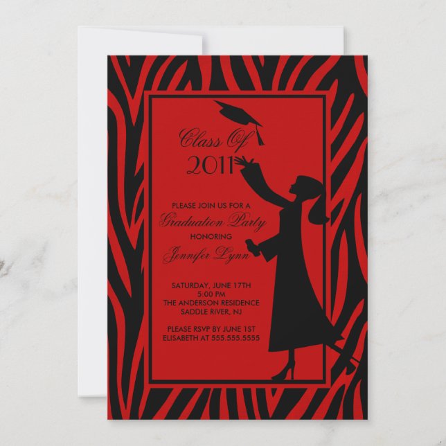Invitation à la fin de l'épreuve du Zèbre rouge Si (Devant)