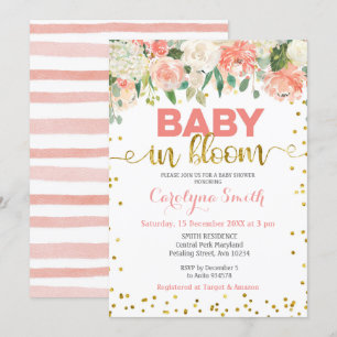 Invitation à la floraison du bébé