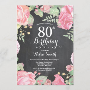 Invitation à la florale botanique 80e anniversaire