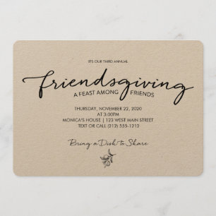 Invitation à la Friendsgiving