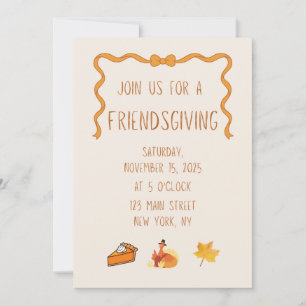 Invitation à la Friendsgiving