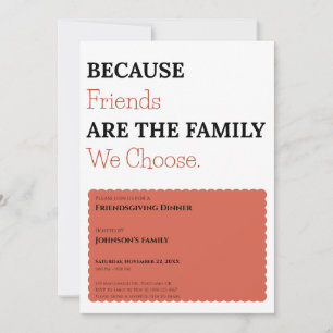 Invitation à la Friendsgiving