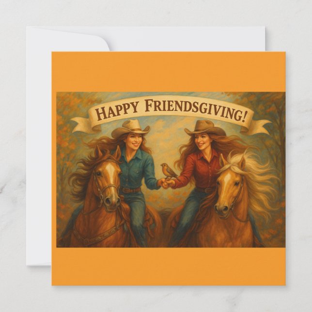 Invitation à la FriendsGiving joyeuse (Devant)