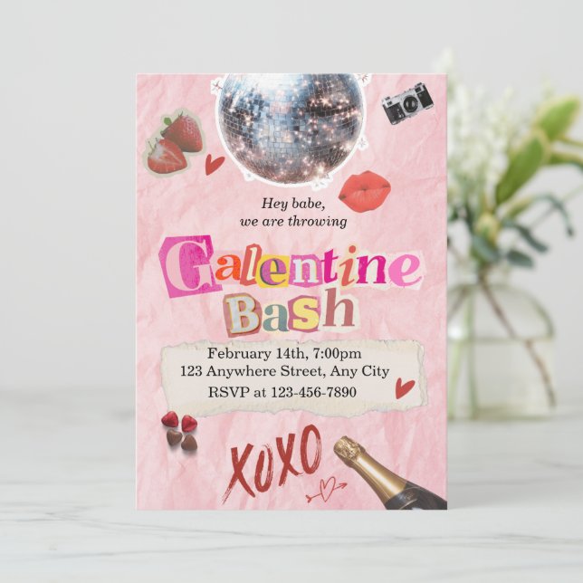 Invitation à la Galentine's Day – Brunch entre fil (Debout devant)