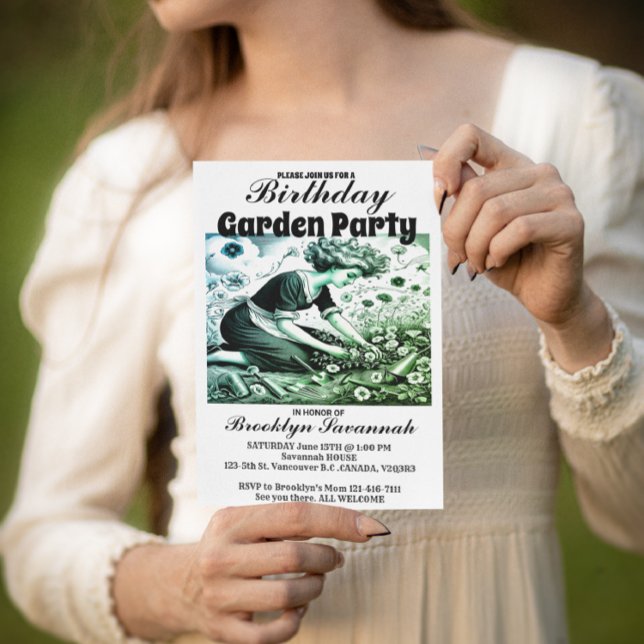 Invitation à la garden-party de l'après-midi de la (Créateur téléchargé)