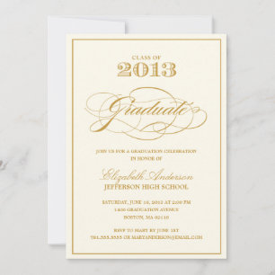 Invitation à la graduation classique