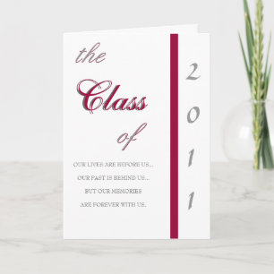 Invitation à la graduation traditionnelle 2011