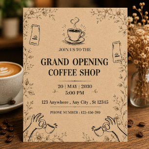 Invitation à la grande ouverture du café