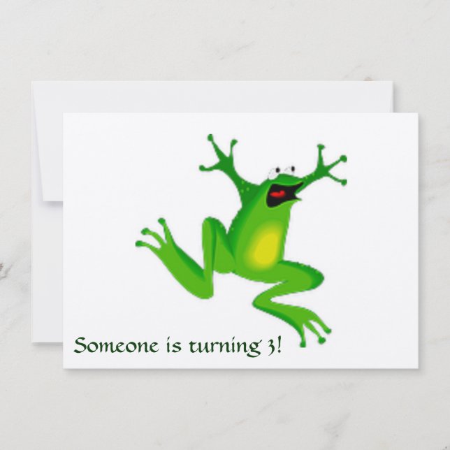 Invitation à la grenouille verte et au texte (Devant)
