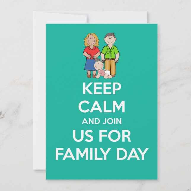 Invitation à la journée familiale avec les parents (Devant)