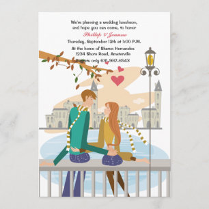 Invitation à la lune de miel de Young Couple