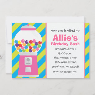 Invitation à la machine à gumball