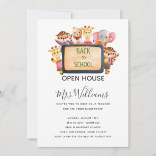 Invitation à la maison ouverte Animaux de retour à