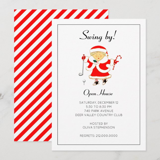 Invitation à la Maison Ouverte de Fêtes (Devant / Derrière)