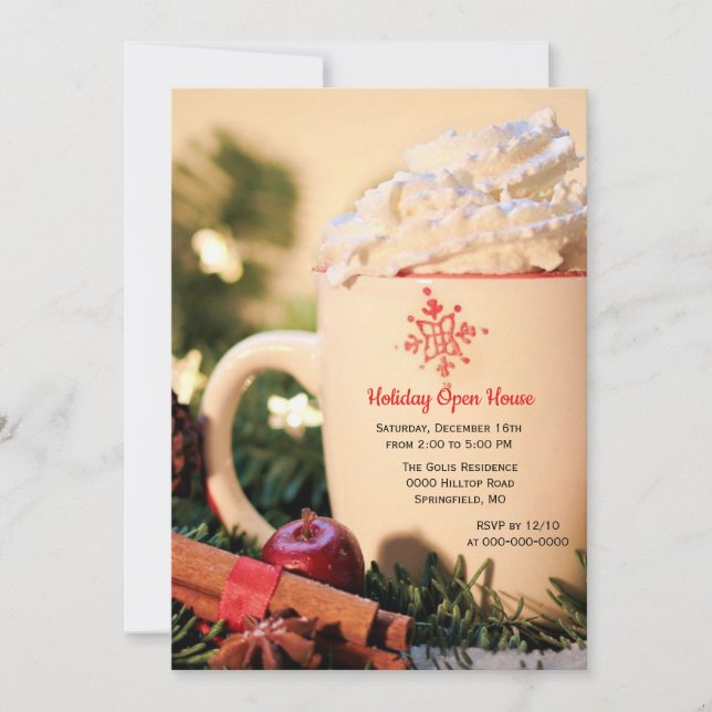 Invitation à la Maison Ouverte de Noël (Devant)