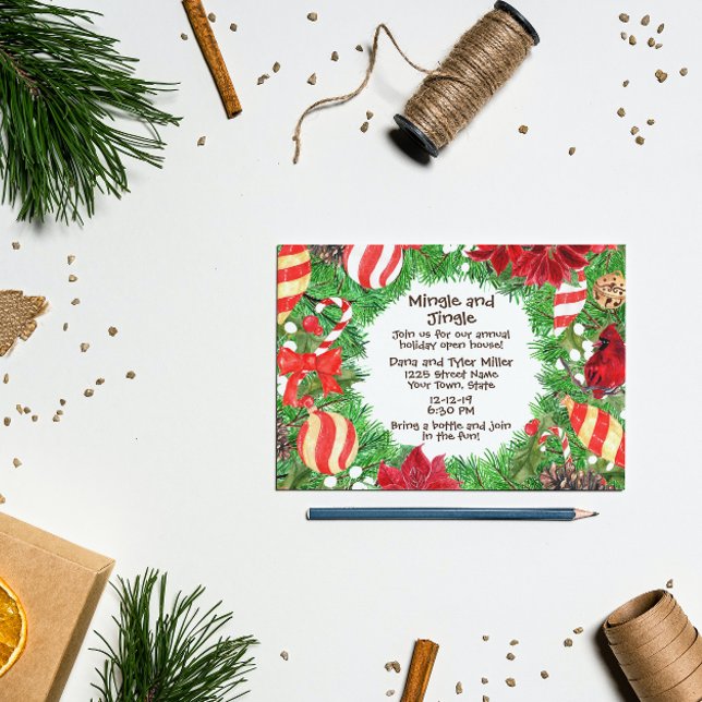 Invitation à la maison ouverte de Noël (Créateur téléchargé)