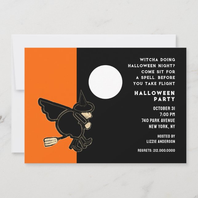 Invitation à la Maison Ouverte Halloween (Devant)