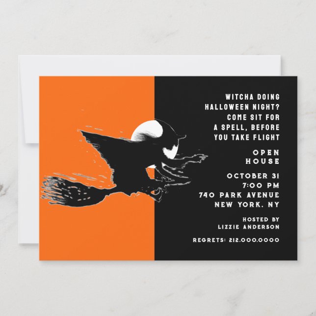 Invitation à la Maison Ouverte Halloween (Devant)