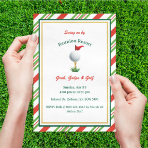 Invitation à la Master Party sur le thème du golf